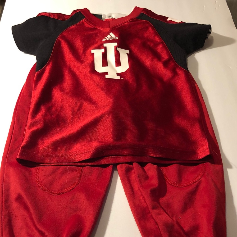 IU short sleeve adidas jersey and pants